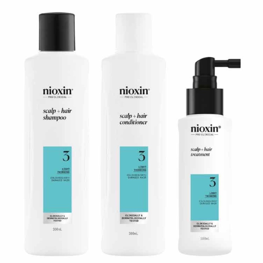 NWT Nioxin System Kit 3 for Color Treated Hair with Light Thinning